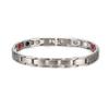 Vinterly Black Blue Bracelets Men Stainless Steel 12mm Wrist Band Magnetic Health Energy Magnet Benefits Jewelry Male Germanium