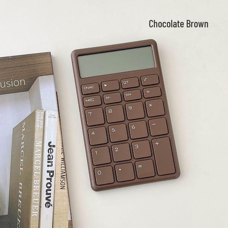 

Compact Minimalist Financial Calculator for Office and Exam Use шоколад коричневого кольору