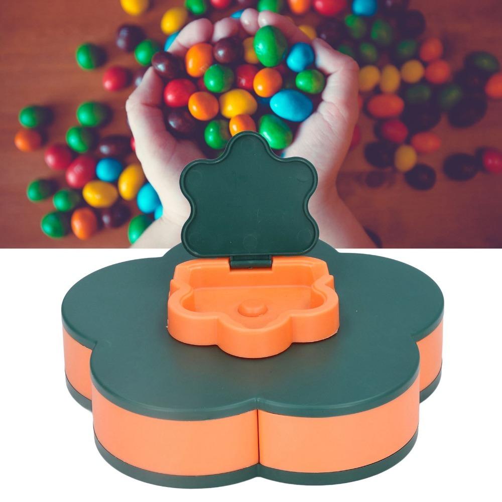 Multi-layer Rotating Fruit Plate Double Layer Dry Fruit Box Sturdy Candy Tray Fruit Serving Single layer