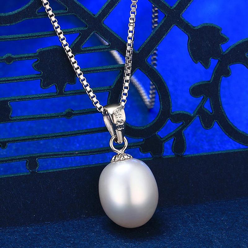 Fine Pearl Jewelry Set AAAA 8-9mm Pearls High Quality Pendant Necklace Earrings Ring for Women Silver Bridal Jewelry Sets