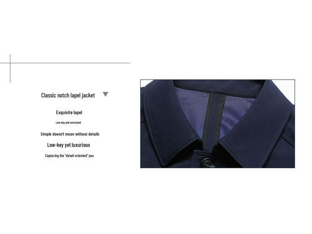 New Men's Spring & Autumn Casual Jacket - Middle-Aged Dad's Wear-Resistant, Loose Lapel Button Top