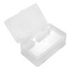 Tweezers Clippers Pens Polishing Nail Buffer Files Plastic Container Rectangle Nail Art Tool Empty Storage Box Partition Storage