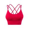 European & American Plus Size Criss-Cross Back Sports Bra - Wire-Free, Shockproof Yoga & Running Bra for Women
