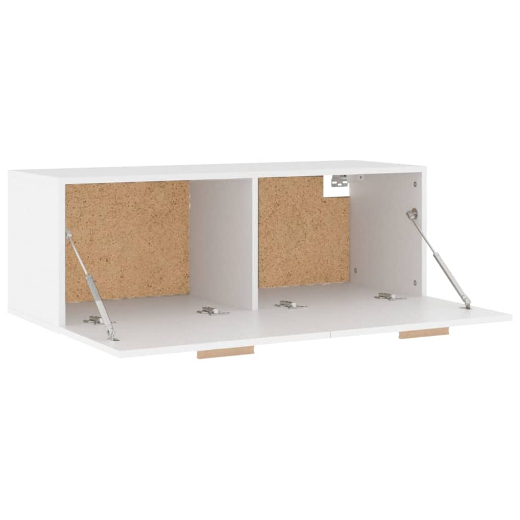 Vidaxl Wall Cabinet, White, 100X36.5X35 Cm, Wood-Based Material