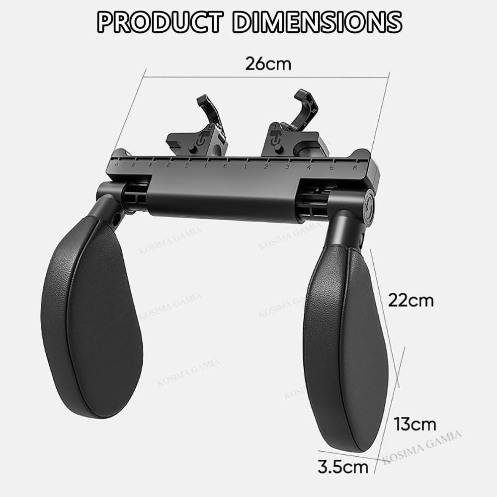 Universal Car Headrest Pillow Memory Foam 360 Adjustable Auto Cervical Support Side Pads One Click Sleep Aid for Adults&Children