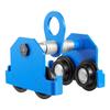 Manual Trolley, 3 Ton Load Capacity, Push Beam Trolley with Dual Wheels, Adjustable for I-Beam Flange Width 63 mm to 203 mm, Heavy Duty Carbon Steel
