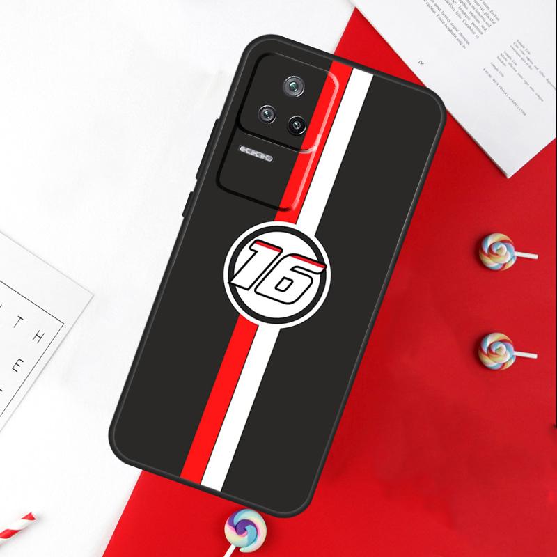 Charles Leclerc 16 F1 Case For Xiaomi 13 12 Lite 12X 11T 12T Pro Cover For POCO F5 X5 X3 Pro X4 F4 GT F3 C40 M5s