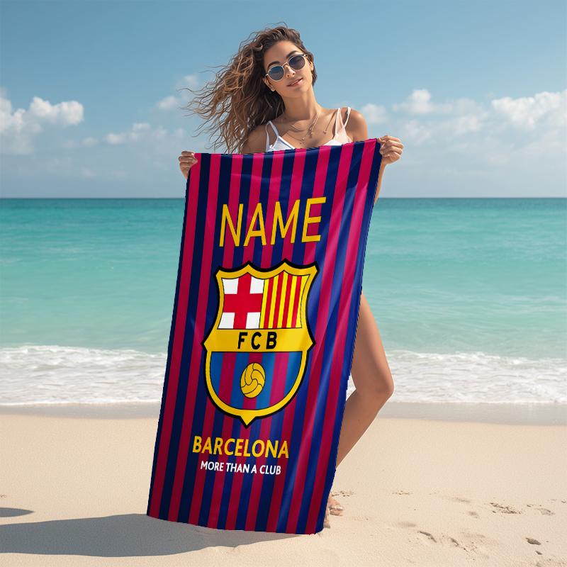 Personalized "Flamengo Fan Gear" Beach Towel Microfiber Beach Towel Thin Absorbent for Beach Swimming Yoga Bath Sports. 0910181