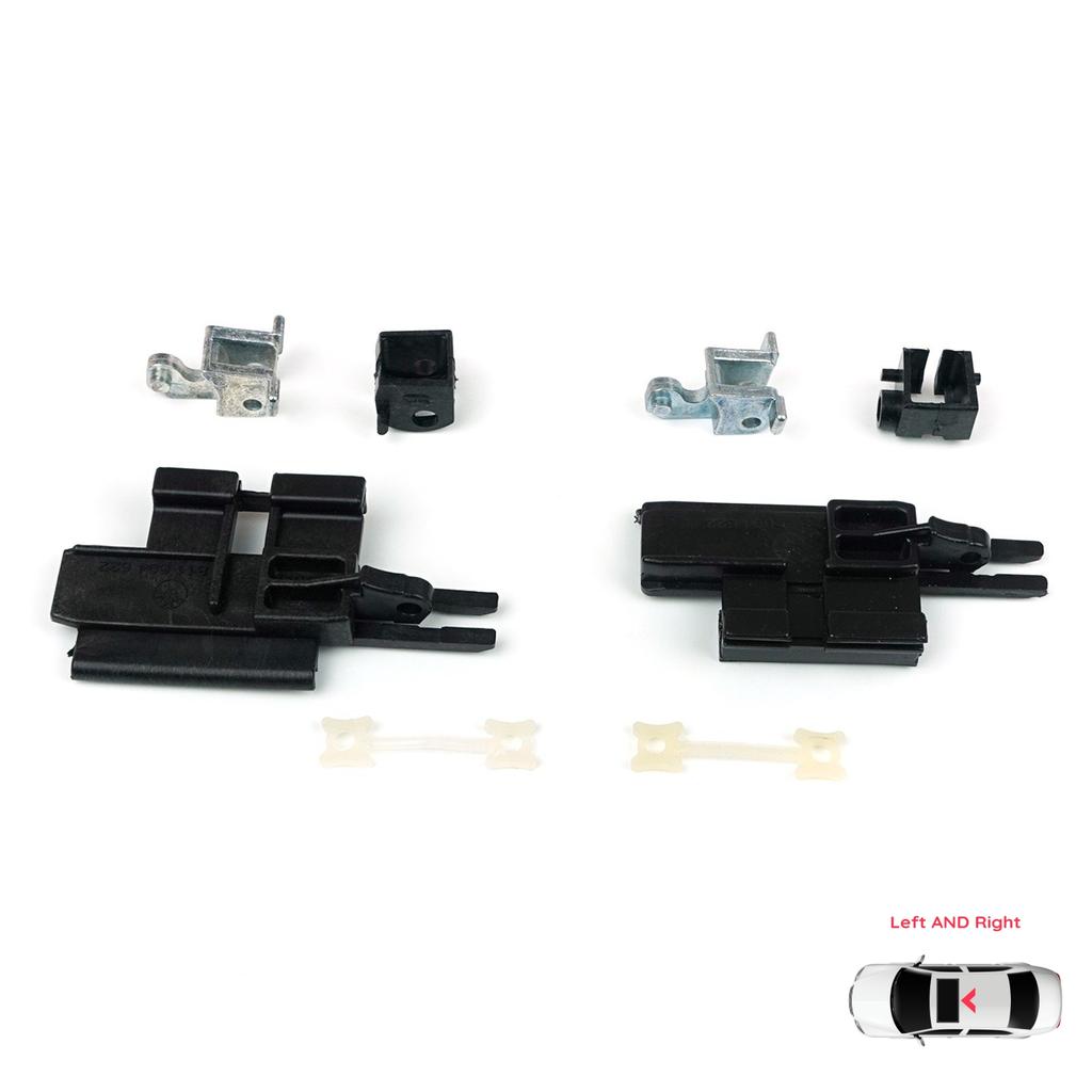 BSR535+BSR536 8 Delar Taklucka Glidskena Vänster Höger Reparationssats för BMW 5-serien E39 1996-2003 4/5 Dörrar X5 E53 2000-2006 811694522 811694523