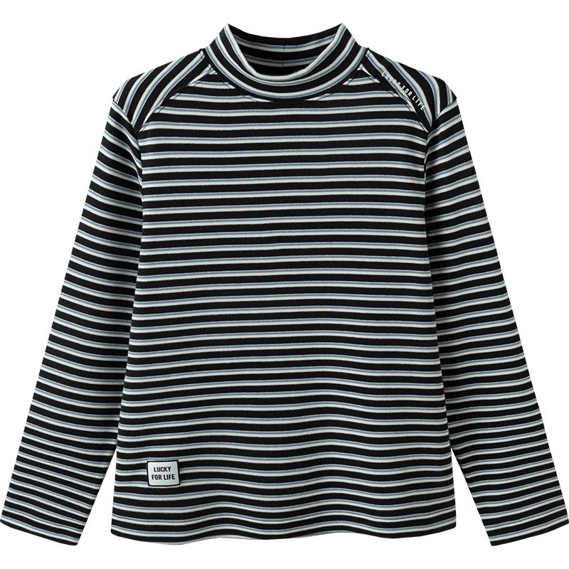 Balabala Kids' Unisex Long-Sleeve Striped T-Shirt