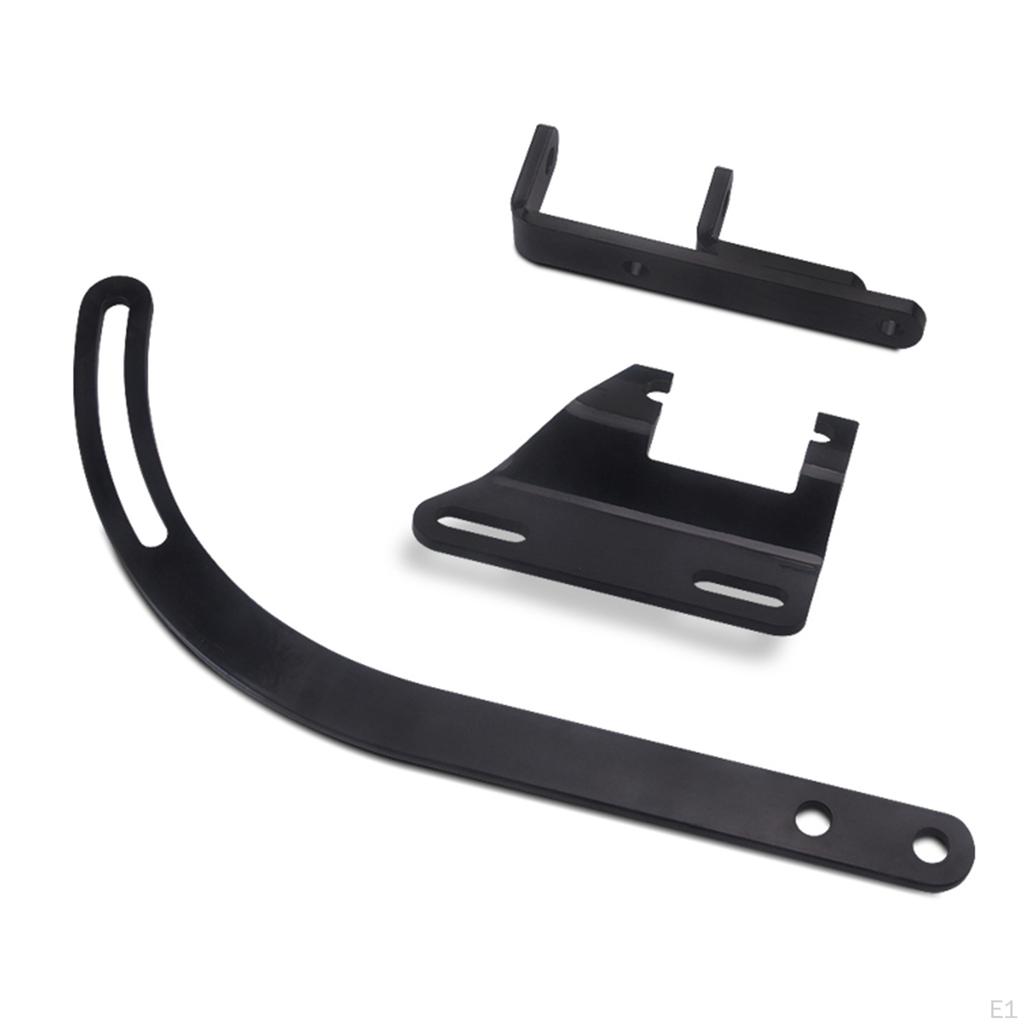 Black Alternator Bracket 3 Piece Set for with SWP 265350 SBC Engines