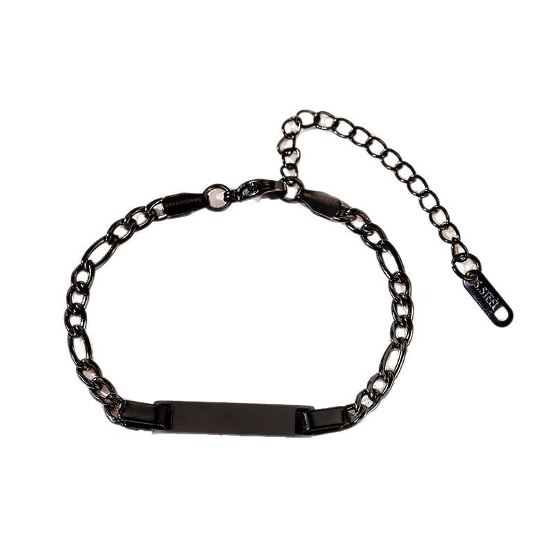 Kinderarmband aus Edelstahl, lasergraviert, mit Kreuzdesign