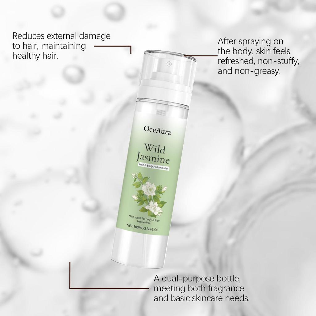 Body Hair Perfume Spray With Jasmine Scent Nourishes And Softens Skin Leaves A Lasting Fragrance Portable Fragrance Moisturizing