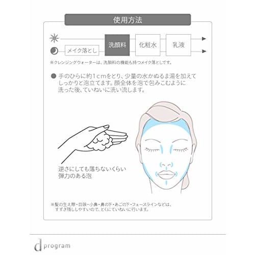 d program Essence In Cleansing Foam Face Wash Sensitive Skin/Hypoallergenic/Moisturizing/Rough Skin Prevention/Acne Prevention Unscented 12