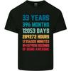 33rd Birthday 33 Year Old Mens Light Cotton T-Shirt