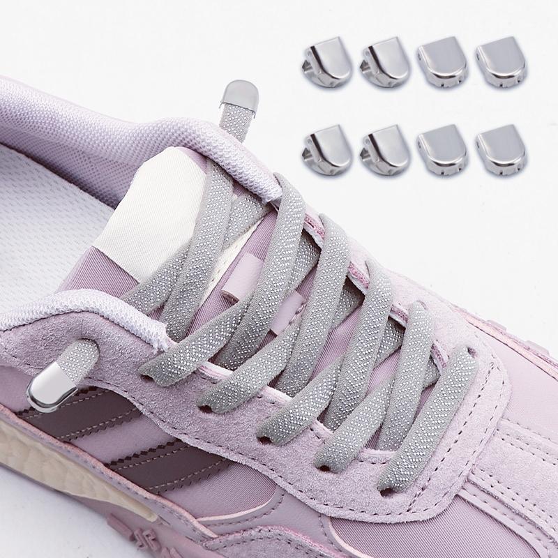 2Pairs Quick Lace Lazy Sports Shoestring Elastic No Tie Shoe Laces for Kids & Adults - Easy Slip-On Shoelaces Shoe Accessories