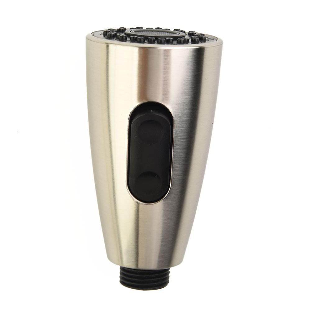 1/2 In Spray Tap Head ABS Black Brushed Bubbling Rain Two Spray Style 360°