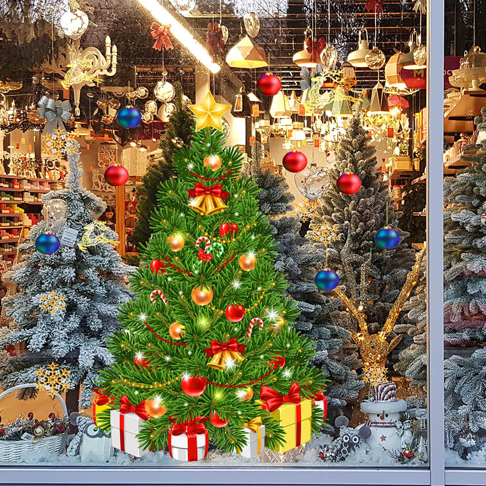 Рождественская елка Рождественский шар Подарочная коробка Наклейка на окно Наклейка — фото 5