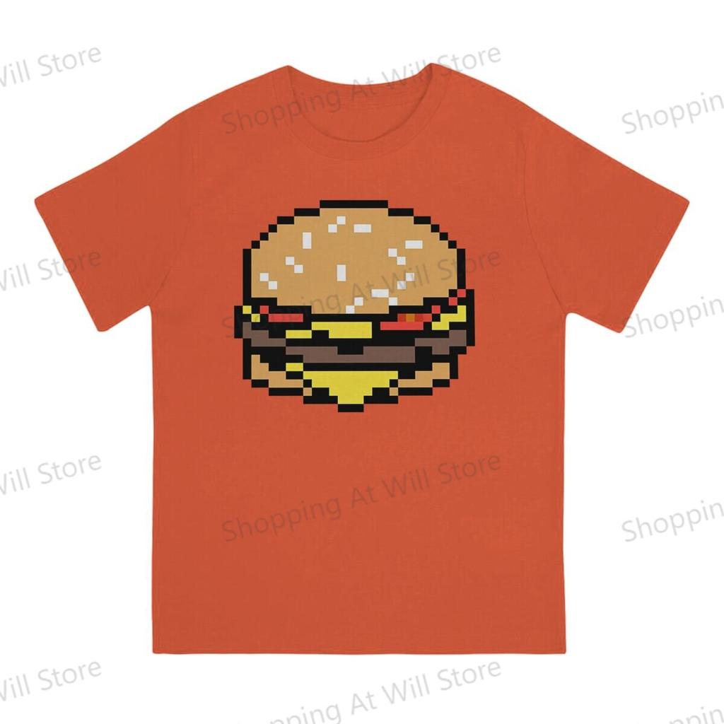 Summer Unisex Tshirts Hamburger Novelty Cool Tshirt Street Clothing SXL
