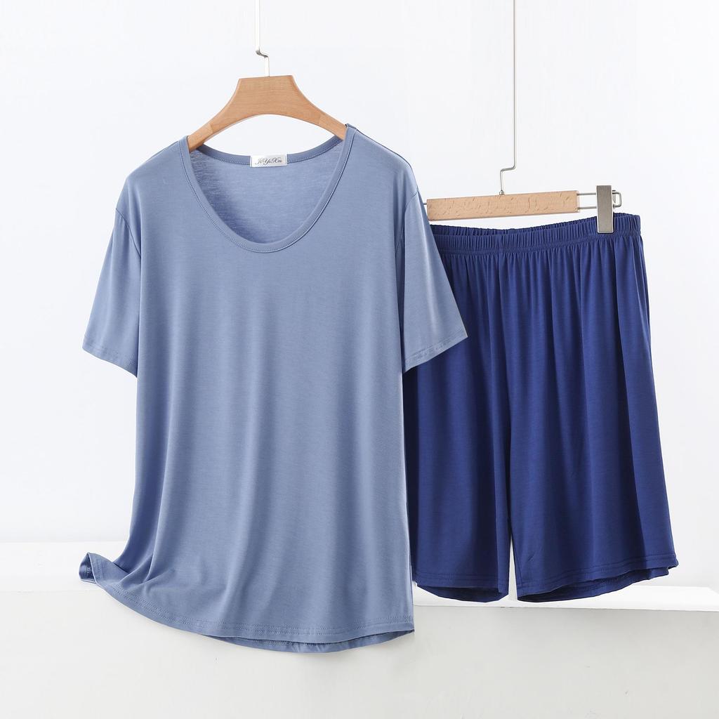 Women's Summer Short-Sleeve Suit: Modal T-Shirt & Slim Shorts Two-Piece Set - Casual, Sporty, Outdoor, or Loungewear
