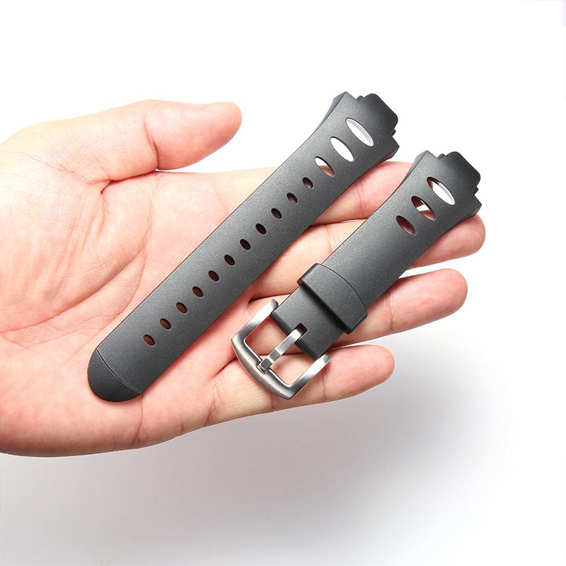 Rubber Black Strap SS0S4723000 for Suunto Observer SR X6HRM DEC19 P45 Men's Sports Watch Wristband Bracelet Accessories