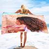 Afrikanisches Mädchen Serie Meeresurlaub Strandtuch Schwimmbad Badetuch Sporttuch