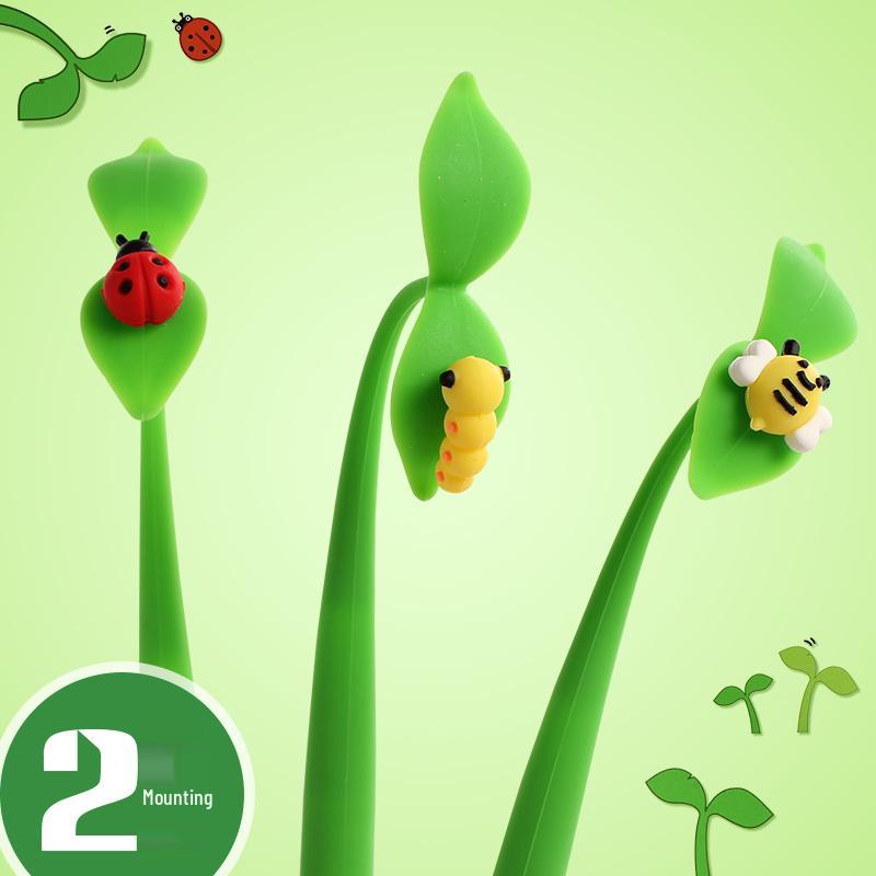 

Panda Cartoon Tulip Pen: Cute & Creative Neutral Pen for Students 0.5mm Single Pen