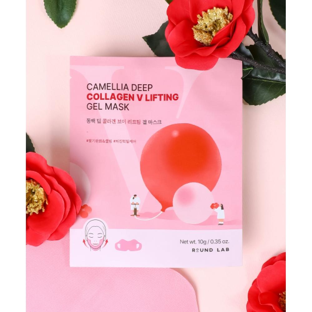 Roundlab Camellia Deep Collagen V Lifting Gel Mask 4 Sheets