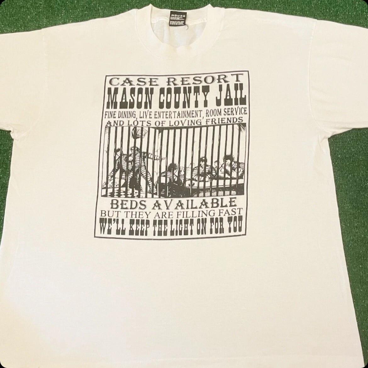 Vintage 90s County Jail House Resort Beds Available Mason County VTG Shirt XL XL