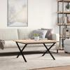 VidaXL Table Basse Cadre en X, Table d'Appoint, Bout de Canapé, Meuble de Salon Salle de Séjour, 90x90x45,5cm Bois de Pin 3282753