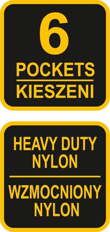 Werkzeuggürtel mit verschiebbaren Taschen und Griffen 78752 Vorel