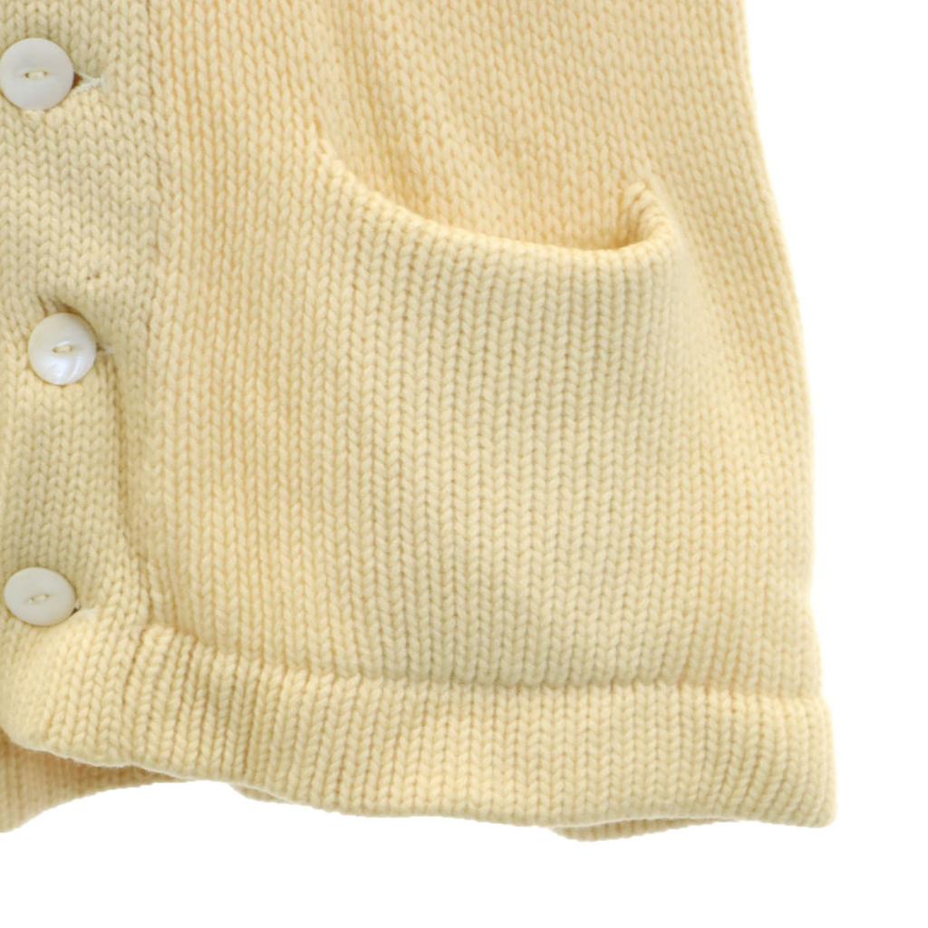 20s 30s Vintage Lettered Long Sleeve Shawl Collar Cowichan Knit Cardigan Men's Used