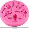 8 Fairy Sizes Shapes Angel Baby 3D Wing Silicone Mold Tools for Make Chocolates Hard Candies Desserts Ice Candles Soap Baking Cake Decor