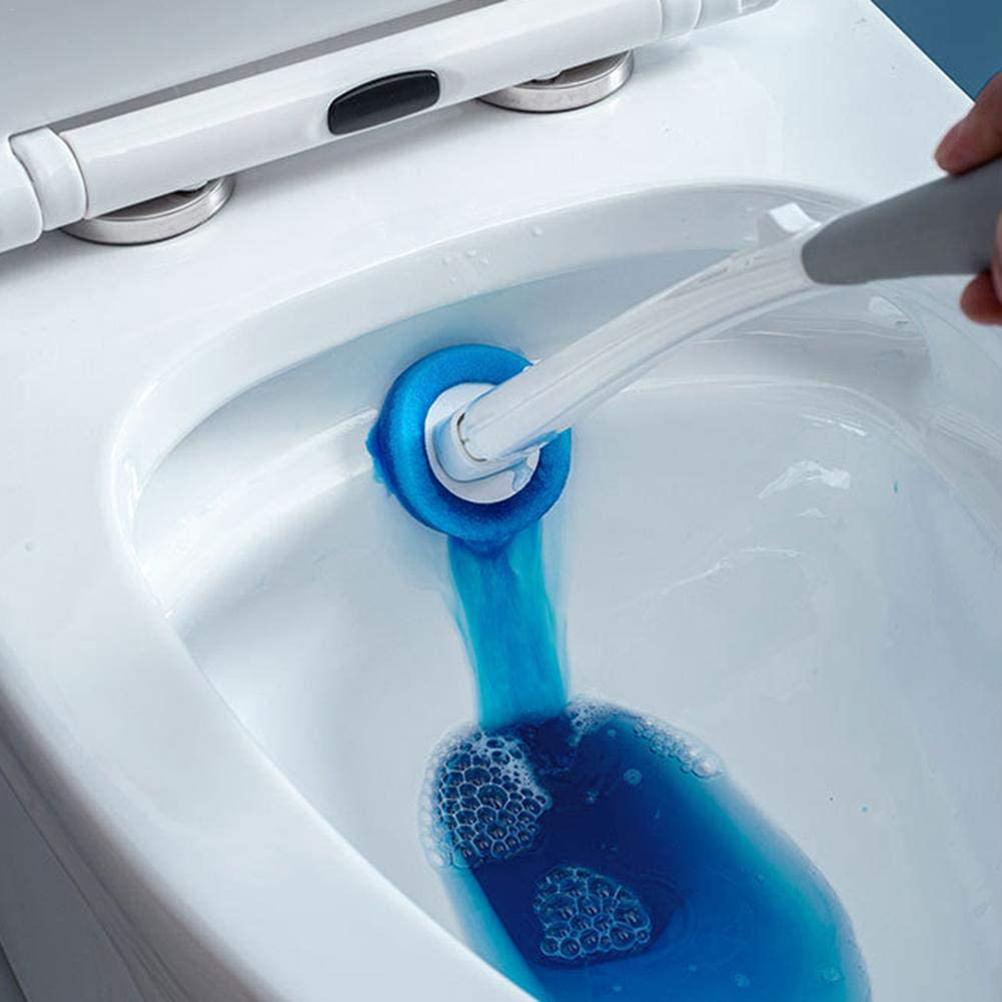 Toilet Brush Disposable Toilet Cleaning System with 10 Disinfecting Toilet Brush Refill Heads Powerful Cleaning System
