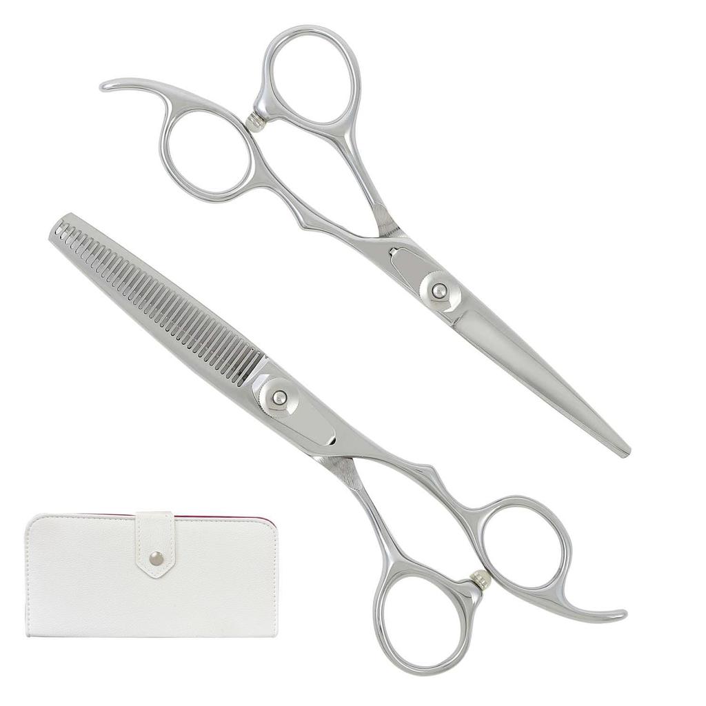 A Japanese Manufacturer of Professional Offers the YR Haircutting with a Thinning Ideal for Home and Hair Axis, Scissors, Scissors, 6.0 Inches, 15%