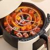 Stainless Steel Air Fryer Skewer Stand Heat-Resistant Barbecue Skewer Bracket  Home Kitchen