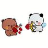 Kawaii Bubu and Dudu Fridge Magnets Cute Anime Panda Bear Yier Home Decor Sticker for Refrigerators Accessories