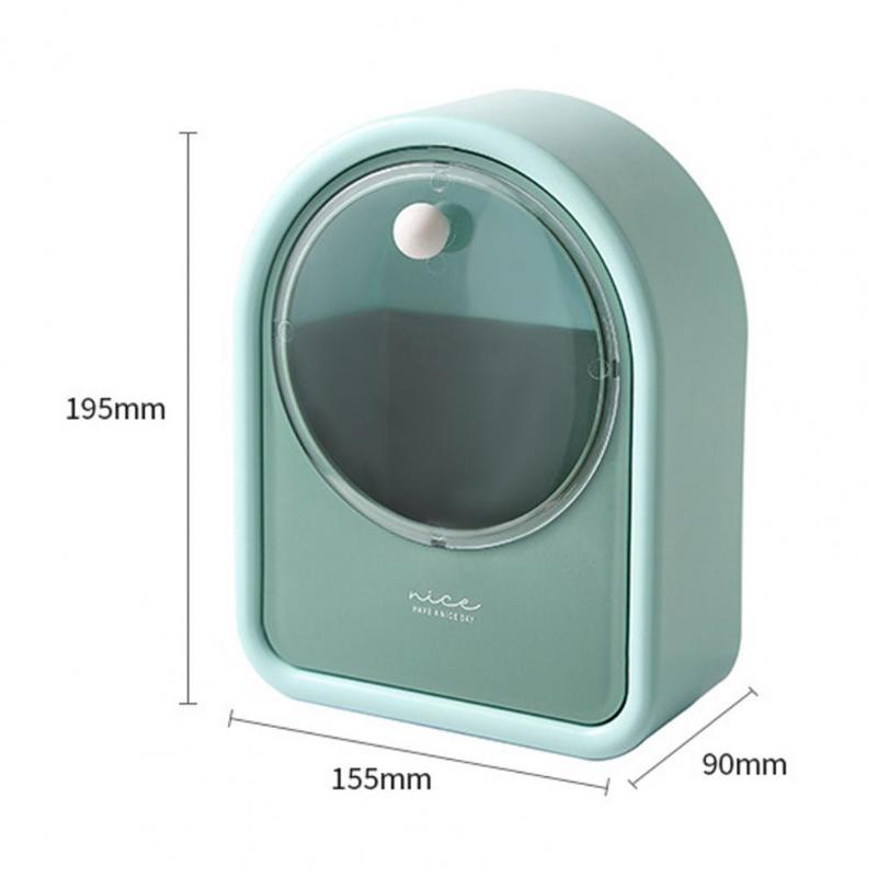 Excellent Cotton Pad Dispenser Easy To Take Sanitary Practical Wall Mounted Makeup Cotton Swabs Flip Organizer
