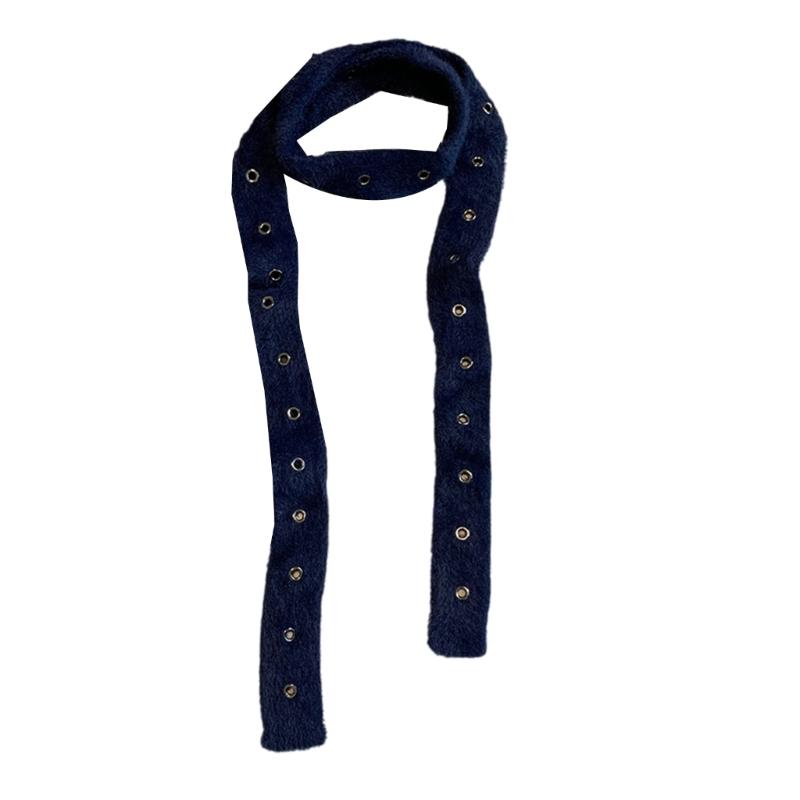 Hollows Knitted Plush Scarf Long Stripe Winter Wrap Acrylic Blend Soft Unisex Accessory For Women Men Kids
