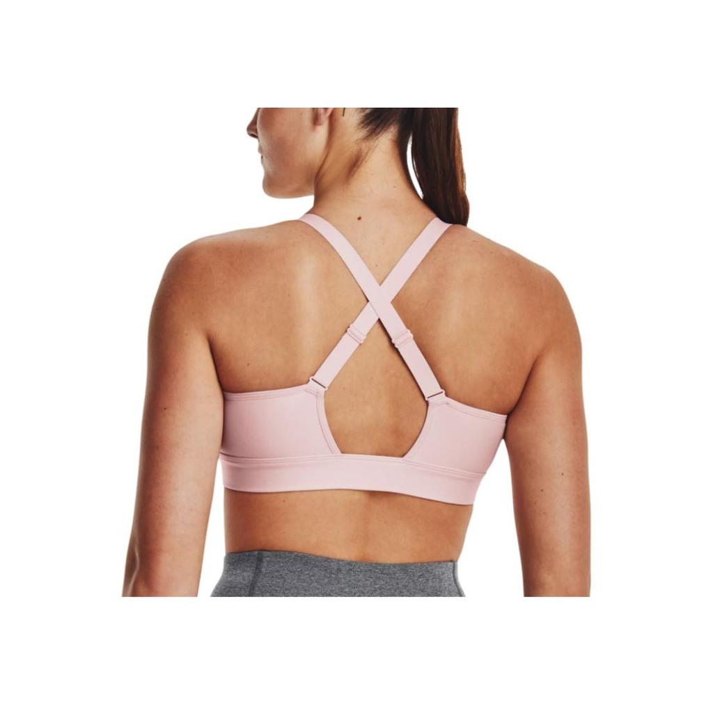 Under Armour Continuum Mid Sports Bra Medium Support Women Underwear Pink 1372559-676