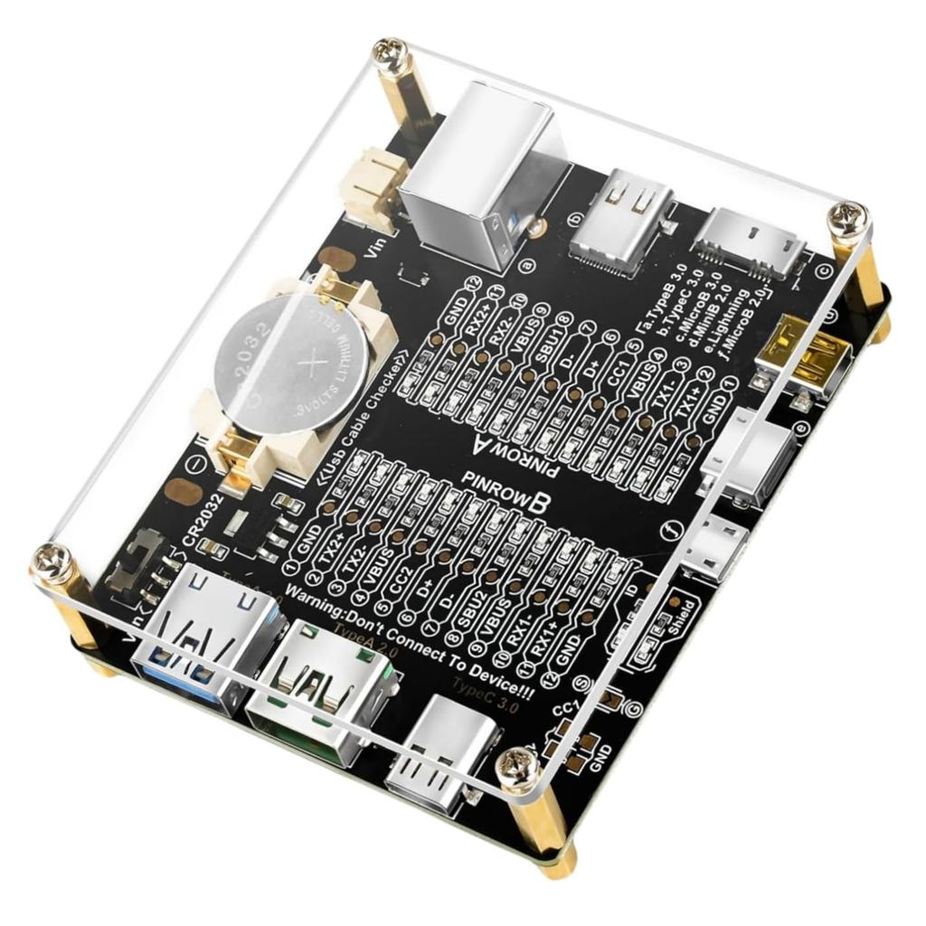 Typ-C Typ-B USB-Kabeltester Micro Kurzschlussschalter Testplatine Datenkabel Anomalieerkennung Für iOS Android Testplatine