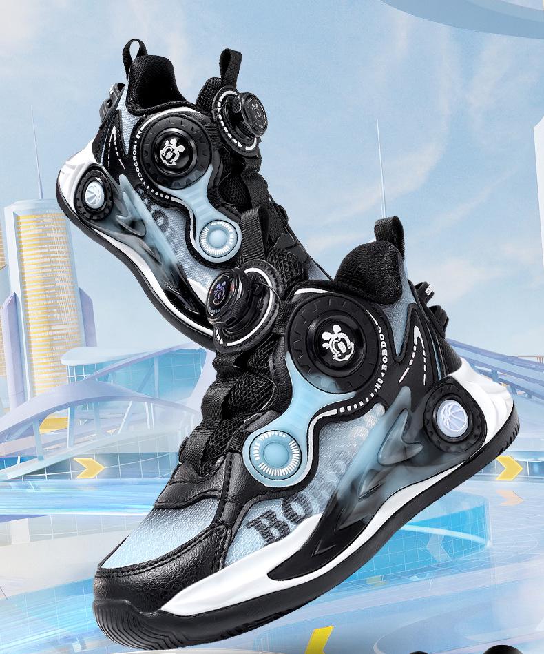 Bobodou Boys' Non-slip Breathable Basketball Running Shoes - Autumn 2025 Trend