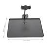 Lurrose Microphone Stand Tray with Mounting Phone Holder Sheet Music Small Item Holder Microphone Accessory Shelf Live Broadcast Stand Musical