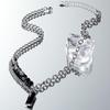Trendy Men's Zircon Pendant Necklace – Light Luxury Sweater Chain Accessory