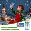 1pc Christmas Red Envelope 10 Card Position Cash Wallet Gift Card Christmas Surprise Party Greeting Card Money Box