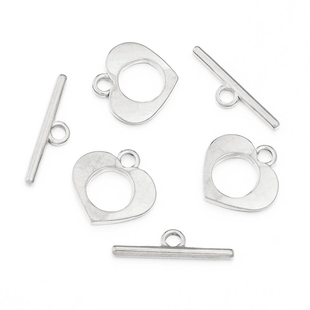 1 Set Stainless Steel OT Clasps Metal Toggle Clasps Wavy Buckle Connectors For Jewelry Making DIY Bracelets Necklace Accessories