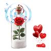 1/2/3 Bucăți Ornament Trandafir cu Voce Înregistrabilă cu Redare Dop Sticlă Transparentă Sticlă Mesaj Vocal cu Trandafir în Interior Decorațiune Festival Suvenir de Sărbătoare Cadou
