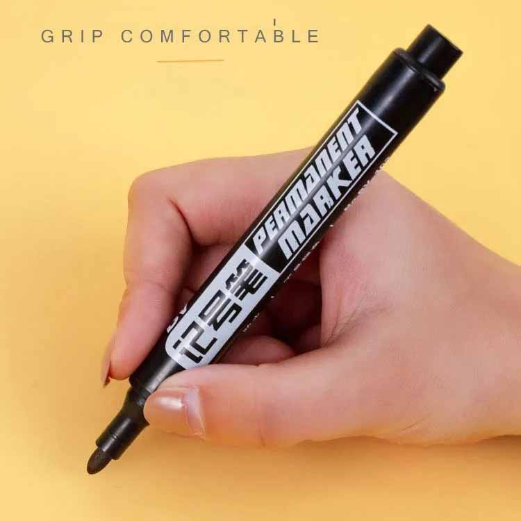 2mm Tučný Hrot Olejový Rychleschnoucí Voděodolný Olejivzdorný Permanentní Popisovač pro Plast Kov & Dřevo Přepravní Balení & Kódování