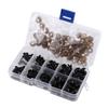 100pcs Black Plastic Toy Eyes for Puppets Dolls Crafts 6 12mm with Gasket
