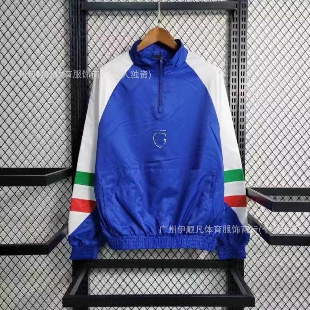 Popular Semi-pull Single-sided Trench Coat Brazilian League Argentina, Juventus Embroidered Jacket Appearance Uniform